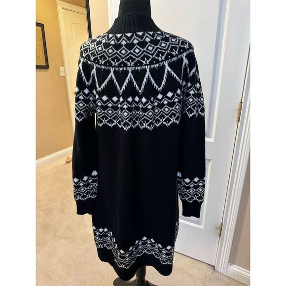 EUC LOFT Petite L Fair Isle Sweater Dress - Picture 2 of 5